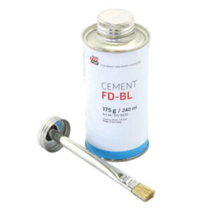 Rema Tip Top Fast Dry Patch Cement FD-BL dries twice as fast as CEMENT SC-BL tin and brush