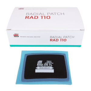 Rema Tip Top Radial Tyre Repair Patch, RAD110, and box