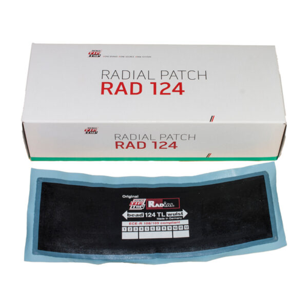 Rema Tip Top Radial Tyre Repair Patch RAD124 (220mm x 75mm) and box