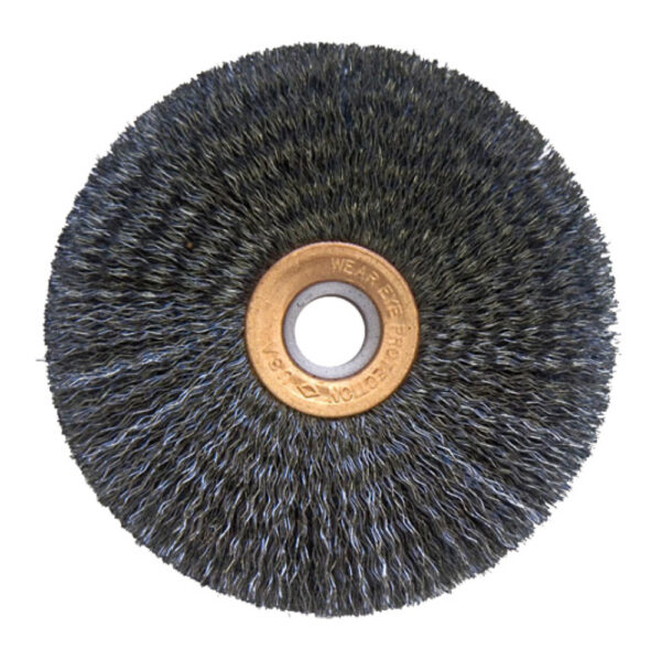 Rotary Wire Brush, 75mm x 10mm, Fine Texturing, 1/2" Bore